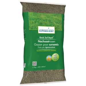 Mélange de graines de gazon Quick Turf Royal 5 kg pour une pelouse dense et verte.