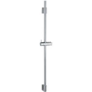 Wenko Asta doccia Classic cromata, 90 cm, in acciaio inox con supporto doccia regolabile.