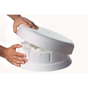 Heissner antighiaccio, diametro 25 cm, per la cura del laghetto in inverno, con camera di zavorra.