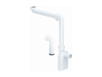 Raumsparsiphon für den Anschluss von Waschtischen mit Möbelunterbau