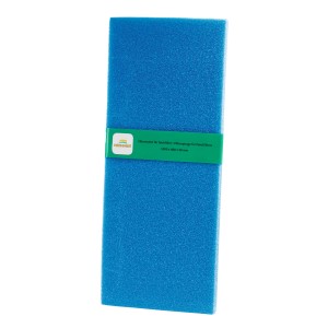 Tappetino filtrante blu Heissner 10 ppi per filtri per laghetti, a pori grossi, per filtraggio biologico.