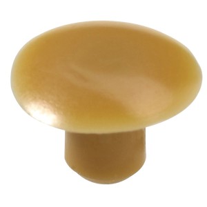 Cache en plastique beige, Ø 6 mm, pour équipement de meubles.