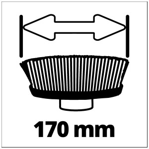 Einhell Spazzola Soft 170/40 per spazzola per superfici Picobella, accessorio per utensili da giardino.