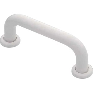 Maniglia per mobili 0364 in plastica bianca per armadi e cassetti.