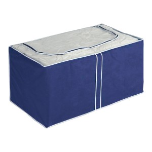 Wenko Jumbo-Box Air Blu per la conservazione tessile senza polvere.