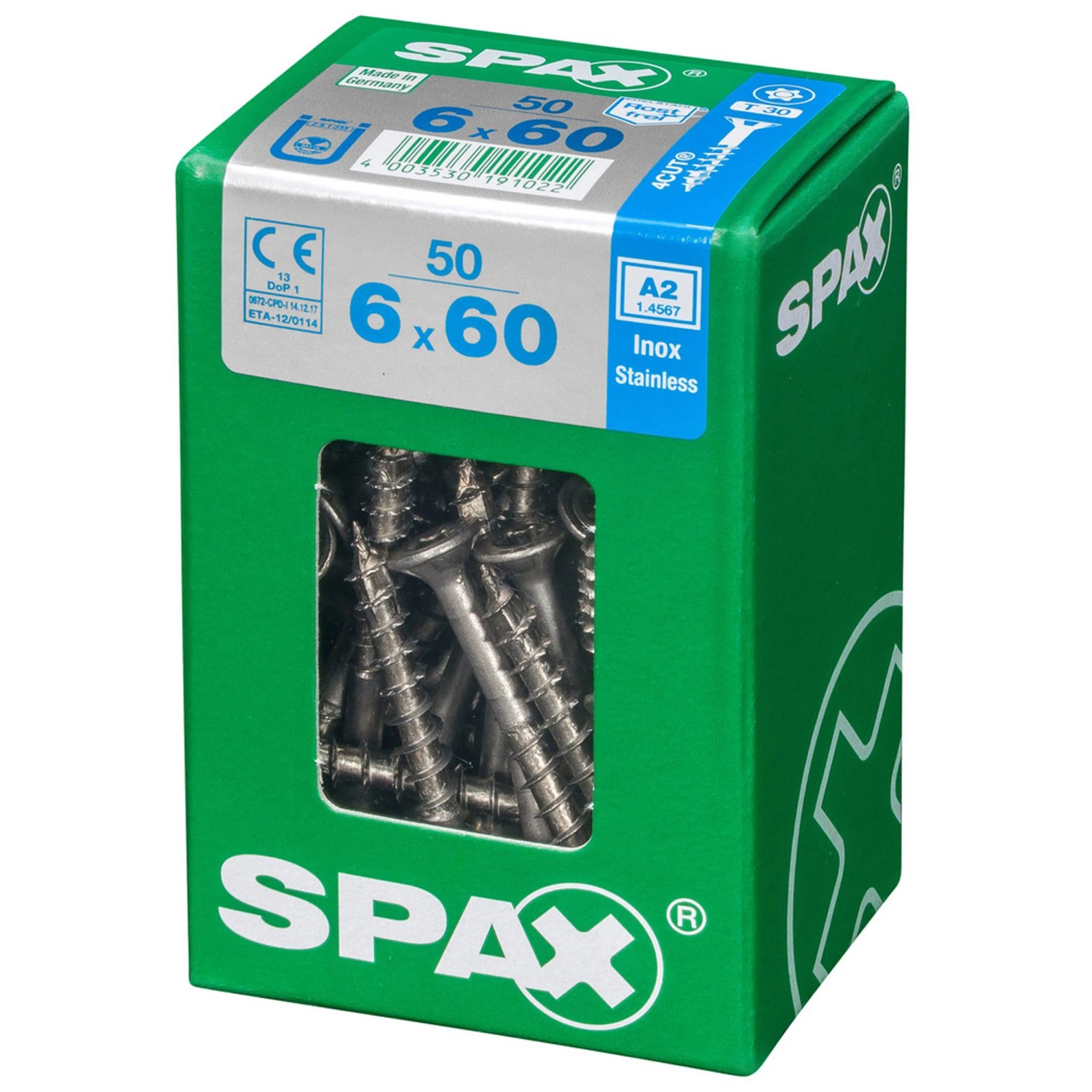 Viti Universali In Acciaio Zincato SKIR'CO - 5,0x60 Mm, Testa Torx, Confezione Da 50 Pezzi - Foto 7