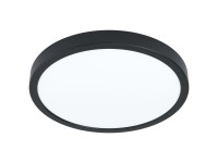 Eglo LED-Deckenleuchte Fueva 6-Z Kunststoff Schwarz Ø 39 cm