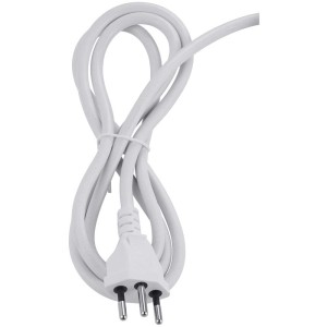 Dettaglio del cavo di alimentazione bianco per lo specchio cosmetico a LED Diaqua Maia.