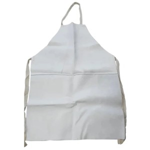 Awelco tablier de soudure, blanc, 60x90 cm, pour la protection pendant la soudure.