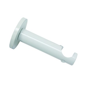 Supporto Gardinia Chicago, aperto, bianco, 8 cm, per aste da 20 mm.