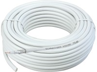 Schwaiger Cavo coassiale Bianco 75 dB Ø 6,8 mm / 10 m