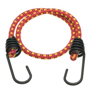 Tendeur élastique 60 cm avec crochets métalliques pour voyage et transport.