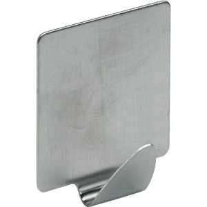 Hettich gancio adesivo effetto acciaio inox, autoadesivo, per un facile montaggio.