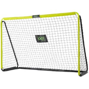 Porta da calcio Exit Tempo 240x160 cm con telaio verde e rete per calcio in giardino.