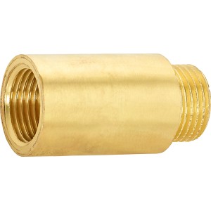 Prolunga rubinetto in ottone, 18,6 mm x 21 mm, lunga 40 mm, per raccordi filettati.