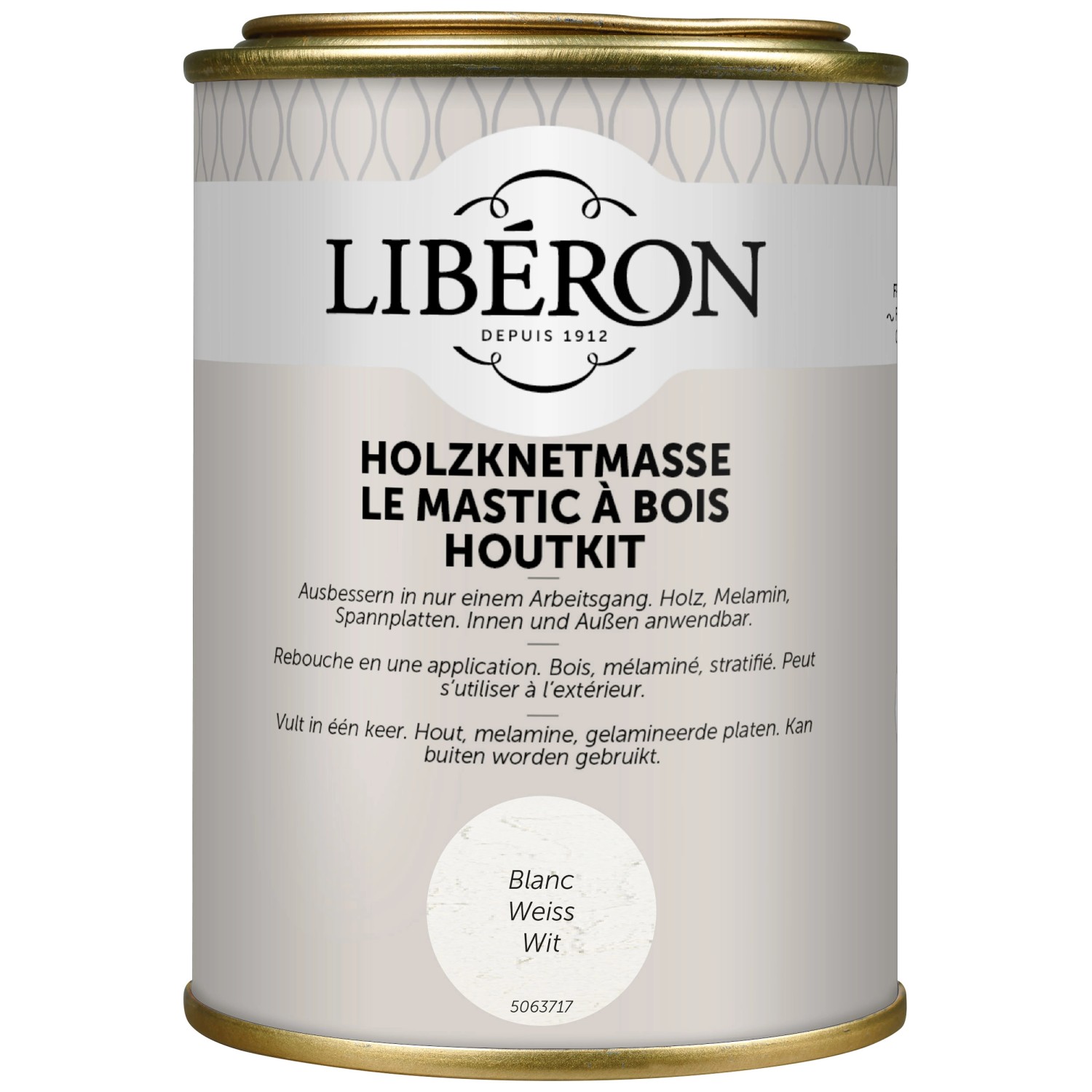 LIBERON Stucco Per Legno Ad Acqua - Bianco, 150 Gr, Pronto All'Uso Per Interni - Foto 2