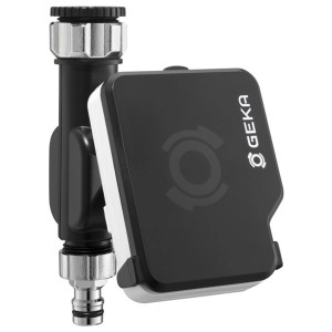 Computer di irrigazione digitale Geka con adattatore per rubinetto per irrigazione del giardino.