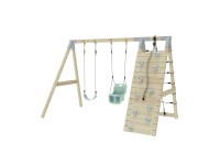 PolarPlay Klettergerüst Kuckuck Schaukel Babyschaukel Mintgrün