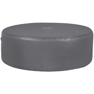 Couverture thermique grise pour spas ronds Bestway Lay-Z-Spa jusqu'à Ø 196 cm.