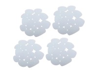 MSV Anti-Rutsch-Pads Pebbles Weiss 4 Stk. 12 x 13 cm MSV Anti-Rutsch-Pads Pebbles Weiss 4 Stk. 12 x 13 cm