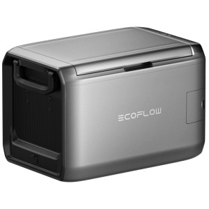 Glacière à compression Ecoflow Glacier 55, 55L, grise. Idéale pour le camping et l'extérieur.