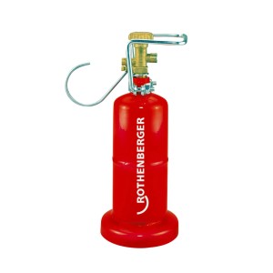 Petite bouteille de propane Rothenberger, bouteille en acier de 0,5 kg avec raccord G 3/8-L pour soudure.