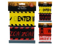 Absperrband-Set Halloween Kunststoff assortiert 3 m / 1 Set