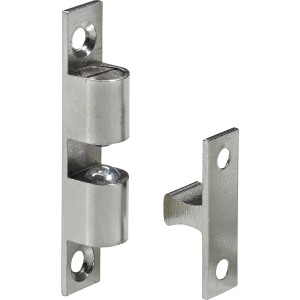Fermascatto a sfera Hettich, ottone nichelato, 60mm, per accessori mobili.
