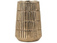 Beliani Dekovase Qanawat Steinzeug Gold