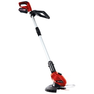 Einhell Tagliabordi a batteria GE-CT 18 Li con batteria, rosso, per bordi e aree difficili da raggiungere.