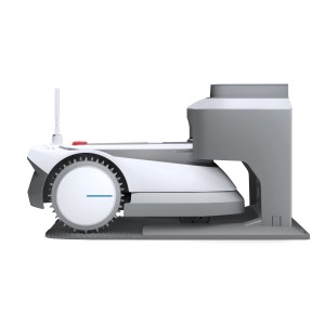 Robot tondeuse Ecovacs GOAT G1-800, vue latérale. Robot tondeuse pour surfaces jusqu'à 800 m².