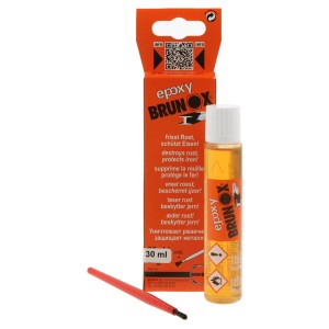 Brunox Epoxy Antiruggine 30ml con pennello per riparazioni di vernice e carrozzeria.