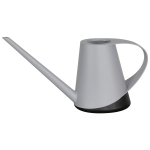 Arrosoir Geli Capri, gris béton, 1,3 l, design bicolore pour plantes d'intérieur.
