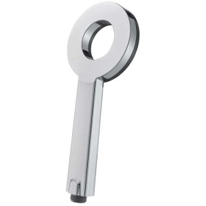 Pomme de douche chromée Diaqua Hole PCR avec design en anneau et 1 jet.