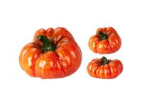Dekofigur Kürbis Orange assortiert / 1 Stk.