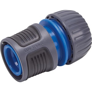Raccord de tuyau LUX 19 mm (3/4) en plastique pour tuyaux d'arrosage.
