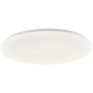 Plafonnier LED blanc Leonie avec fonction RGB, Ø 49 cm. Dimmable et contrôlable avec télécommande.
