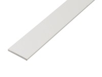 Flachstange Weiss 2 x 20 x 2'600 mm