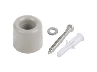 Türstopper Hellgrau mit Schraube und Dübel Ø 28 mm / 1 Stk.