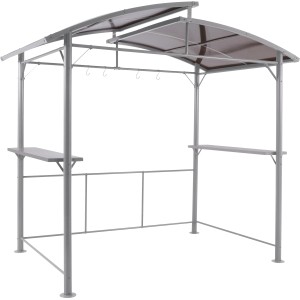 Toit de remplacement pour pavillon Antigo, panneaux en polycarbonate marron, 150x245 cm.