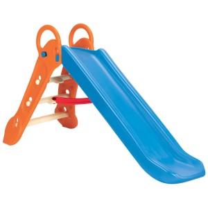 Toboggan aquatique Grow'n Up, orange/bleu, avec échelle et deux réglages de hauteur.