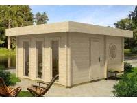 FinnTherm Gartensauna Cubus-70 D Naturbelassen 507 cm x 387 cm Wandstärke 70 mm FinnTherm Gartensauna Cubus-70 D Naturbelassen 507 cm x 387 cm Wandstärke 70 mm