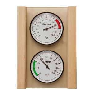 Weka Set : hygromètre et thermomètre pour sauna, pour contrôler la température et l’humidité.