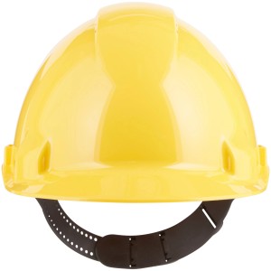 Casco di protezione giallo 3M G3000 per una protezione ottimale della testa in cantiere.