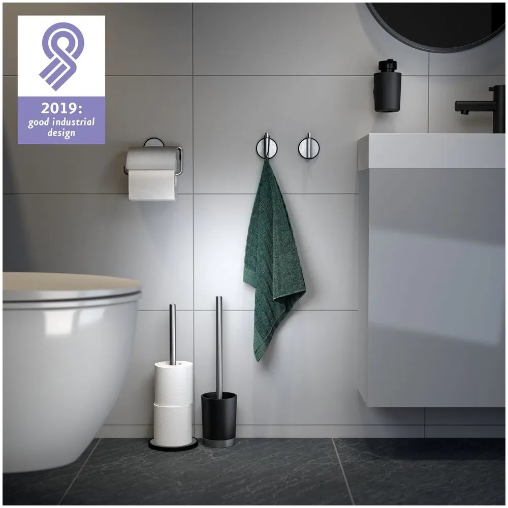 TQVAI Edelstahl Toilettenpapierhalter – Für Den Toilettentank, Beidseitig Montierbar, Chrom-Optik