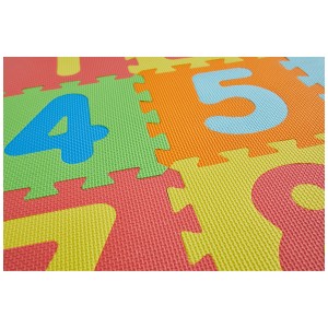 Andiamo tapis puzzle chiffres, 10 pièces, idéal pour jouer et apprendre dans la chambre d'enfant.