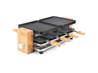 Raclette-Grill Bamboo Bambus-Schwarz 1'200 W