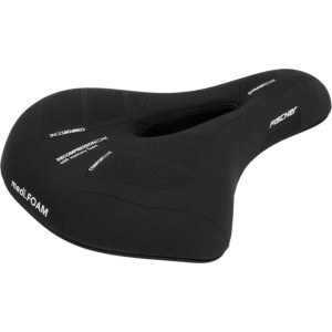 Sella bici MTB Fischer nera con memory foam per un elevato comfort.
