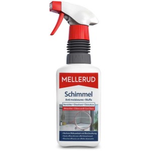 Flacone spray Mellerud Antifungino Cloro Attivo 500ml per bagno, cucina e cantina.