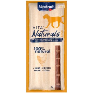 Vitakraft Snack per cani al pollo, 2 pezzi. Snack naturale al pollo per cani.